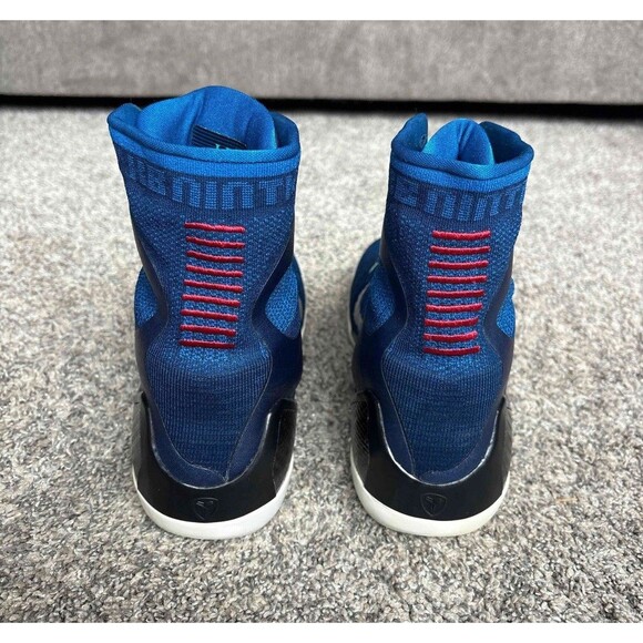 Nike Blue and White High-Top Athletic Shoes main image 5